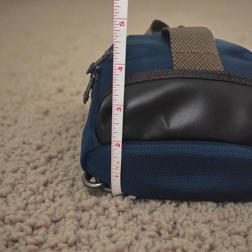Tumi Navy and Brown Men's Sling Bag